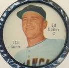 1962 Shirriff Coins #113 Ed Bailey Front