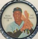 1962 Shirriff Coins #142 Willie McCovey Front