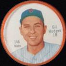 1962 Shirriff Coins #146 Gil Hodges Front