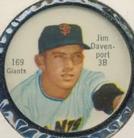 1962 Shirriff Coins #169 Jim Davenport Front