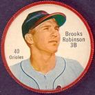 1962 Shirriff Coins #40 Brooks Robinson Front