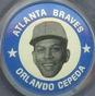 1969 MLB Player Pins #NNO Orlando Cepeda Front