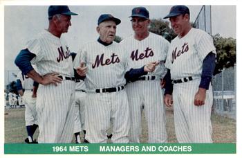 1984 TCMA Greats #30 1964 New York Mets Managers and Coaches Front