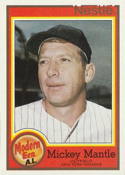 1987 Topps Nestle All Time Dream Team #17 Mickey Mantle Front