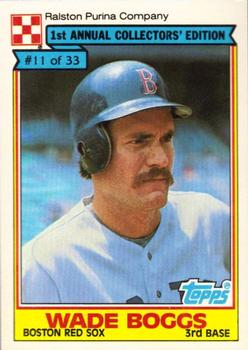 1984 Topps Ralston Purina #11 Wade Boggs Front