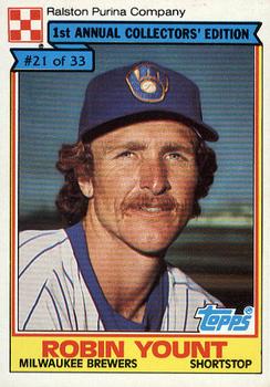 1984 Topps Ralston Purina #21 Robin Yount Front