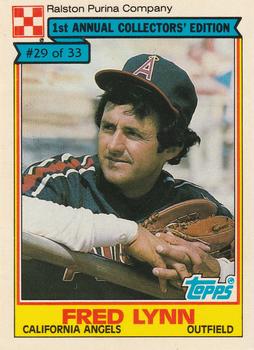 1984 Topps Ralston Purina #29 Fred Lynn Front