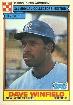 1984 Topps Ralston Purina #7 Dave Winfield Front