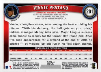2011 Topps Chrome #201 Vinnie Pestano Back