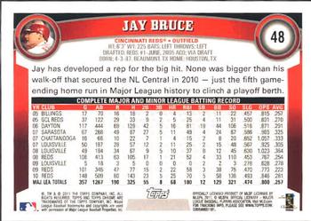 2011 Topps Chrome #48 Jay Bruce Back