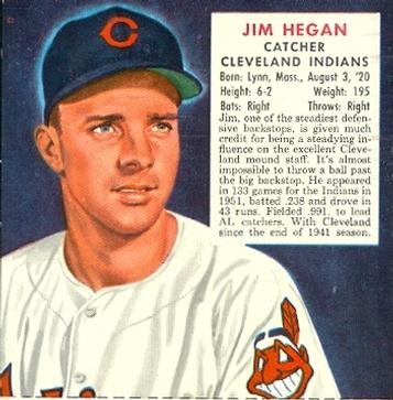 1952 Red Man #AL11 Jim Hegan Front