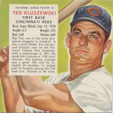 1953 Topps Ted Kluszewski