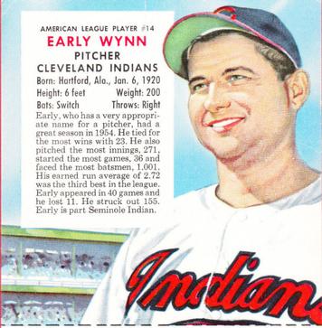 1955 Red Man #AL14 Early Wynn Front