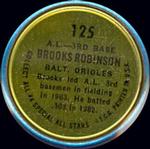 1964 Topps - Coins #125 Brooks Robinson Back