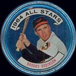 1964 Topps - Coins #125 Brooks Robinson Front
