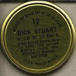 1964 Topps - Coins #12 Dick Stuart Back