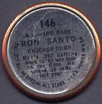 1964 Topps - Coins #146 Ron Santo Back