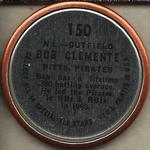 1964 Topps - Coins #150 Bob Clemente Back