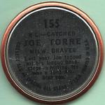 1964 Topps - Coins #155 Joe Torre Back