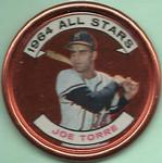 1964 Topps - Coins #155 Joe Torre Front