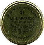 1964 Topps - Coins #31 Luis Aparicio Back