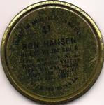 1964 Topps - Coins #41 Ron Hansen Back