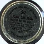 1964 Topps - Coins #50 John Callison Back