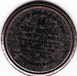 1964 Topps - Coins #58 Tony Gonzalez Back
