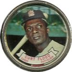 1964 Topps - Coins #65 Curt Flood Front