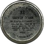 1964 Topps - Coins #88 Warren Spahn Back