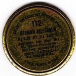 1964 Topps - Coins #112 Harmon Killebrew Back