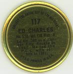 1964 Topps - Coins #117 Ed Charles Back