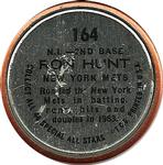 1964 Topps - Coins #164 Ron Hunt Back