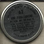 1964 Topps - Coins #62 Jim Pagliaroni Back