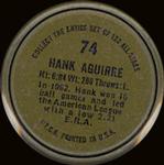 1964 Topps - Coins #74 Hank Aguirre Back