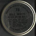 1964 Topps - Coins #78 Bill White Back