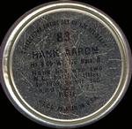 1964 Topps - Coins #83 Hank Aaron Back
