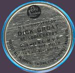 1965 Old London Coins #NNO Dick Groat Back