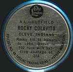 1965 Old London Coins #NNO Rocky Colavito Back