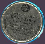 1965 Old London Coins #NNO Ron Fairly Back