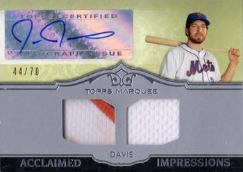 2011 Topps Marquee - Acclaimed Impressions Dual Relic Autographs #AID-25 Ike Davis Front