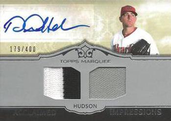 2011 Topps Marquee - Acclaimed Impressions Dual Relic Autographs #AID-46 Daniel Hudson Front