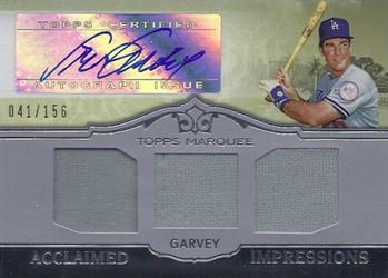 2011 Topps Marquee - Acclaimed Impressions Triple Relic Autographs #AIT-17 Steve Garvey Front