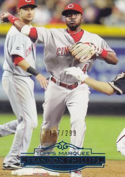 2011 Topps Marquee - Blue #16 Brandon Phillips Front