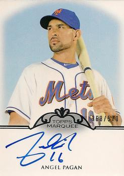 2011 Topps Marquee - Monumental Markings Autographs #MM-APA Angel Pagan Front