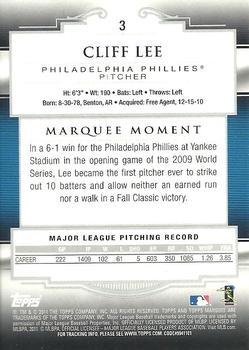 2011 Topps Marquee - Red #3 Cliff Lee Back