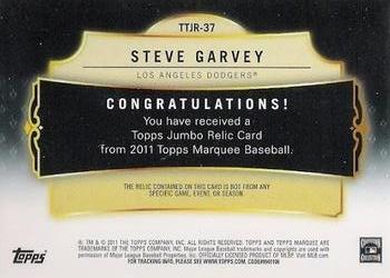 2011 Topps Marquee - Titanic Threads #TTJR-37 Steve Garvey Back
