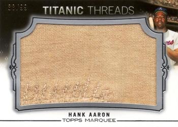 2011 Topps Marquee - Titanic Threads #TTJR-10 Hank Aaron Front