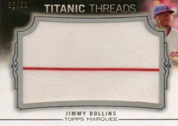2011 Topps Marquee - Titanic Threads #TTJR-110 Jimmy Rollins Front