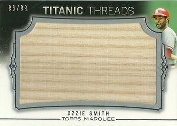 2011 Topps Marquee - Titanic Threads #TTJR-30 Ozzie Smith Front